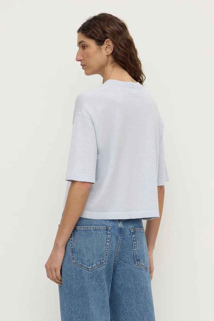 Kensy Cotton Cashmere Tee | Powder Blue