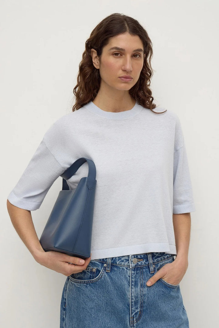 Kensy Cotton Cashmere Tee | Powder Blue