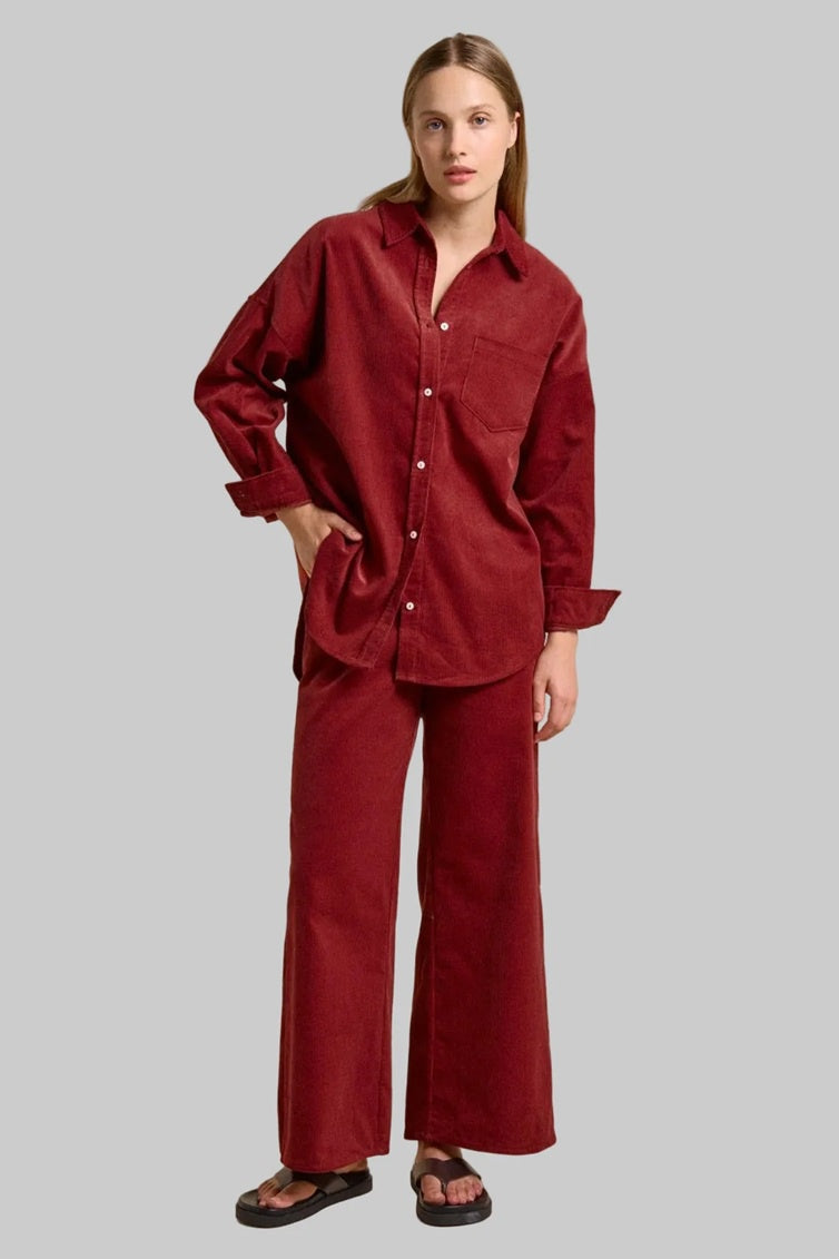 Khaite Cord Pants | Cherry