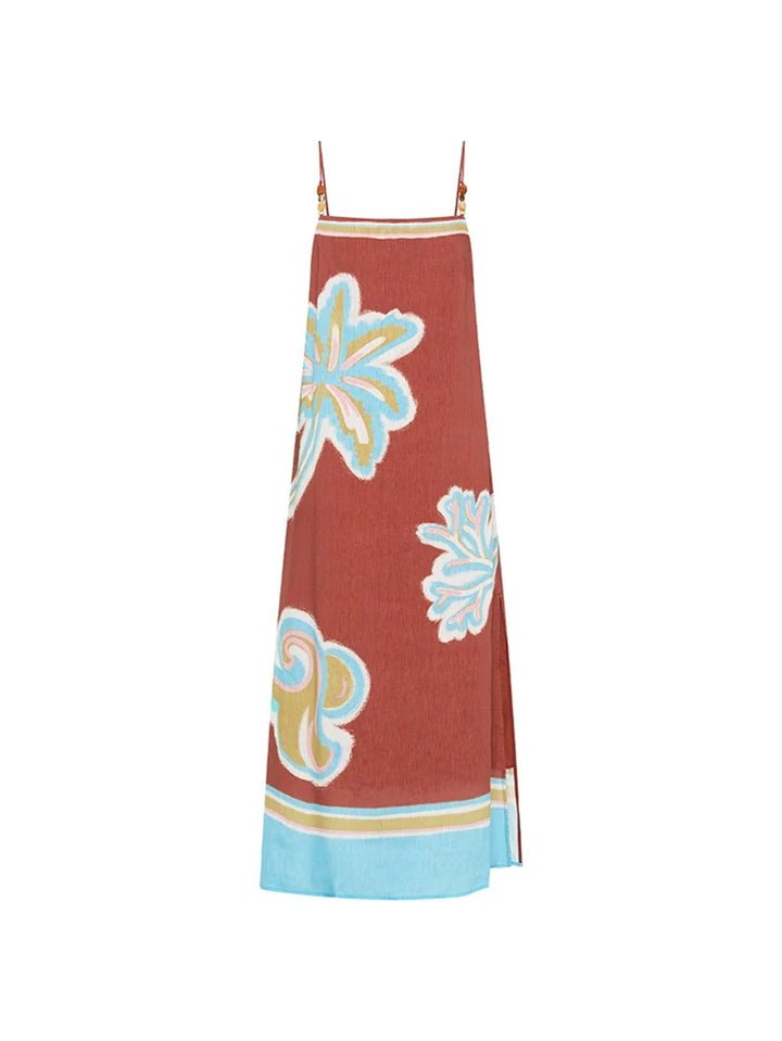 Enzo Midi Dress | Maroon