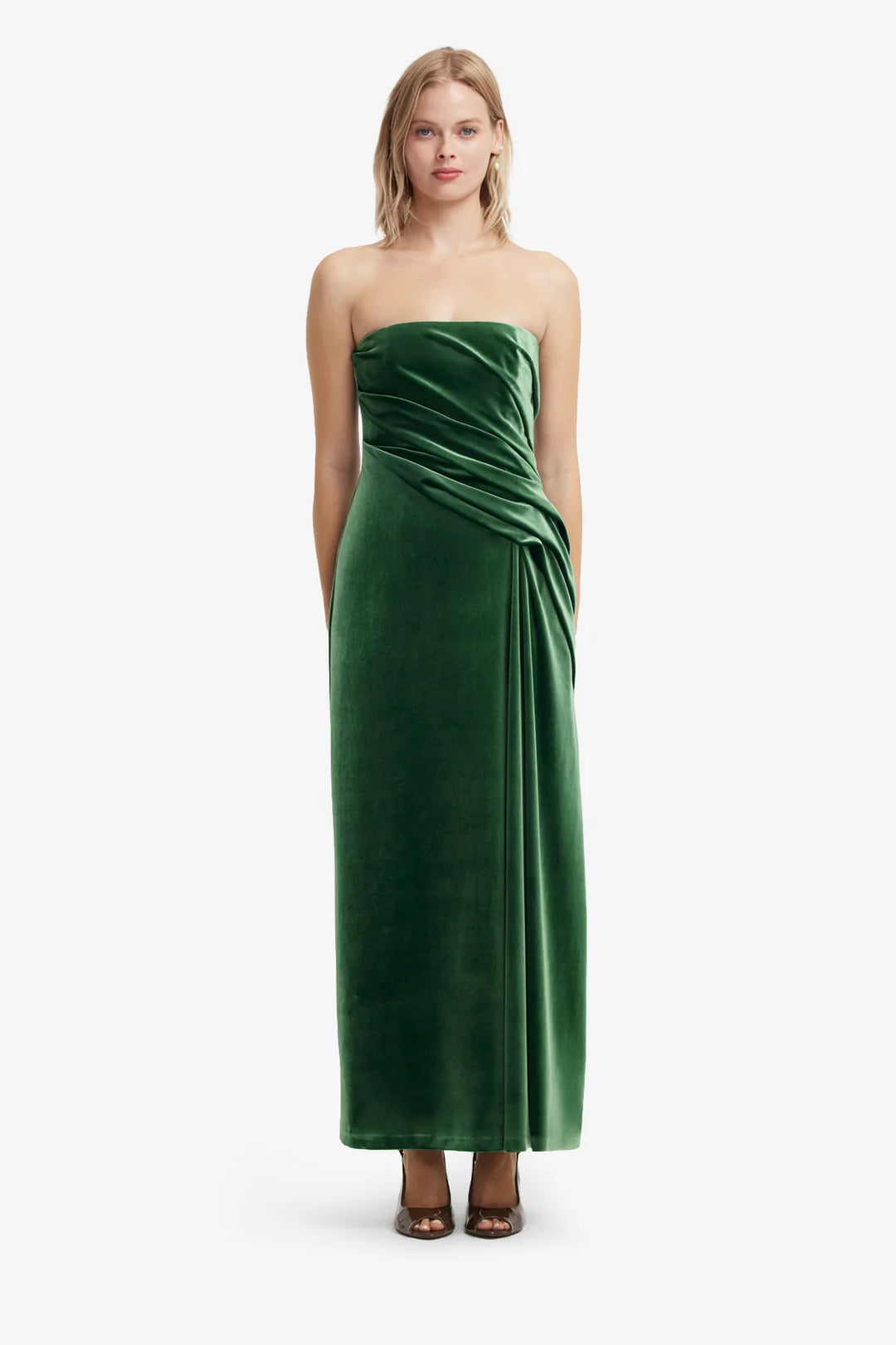 Florence Velvet Maxi Dress | Forest