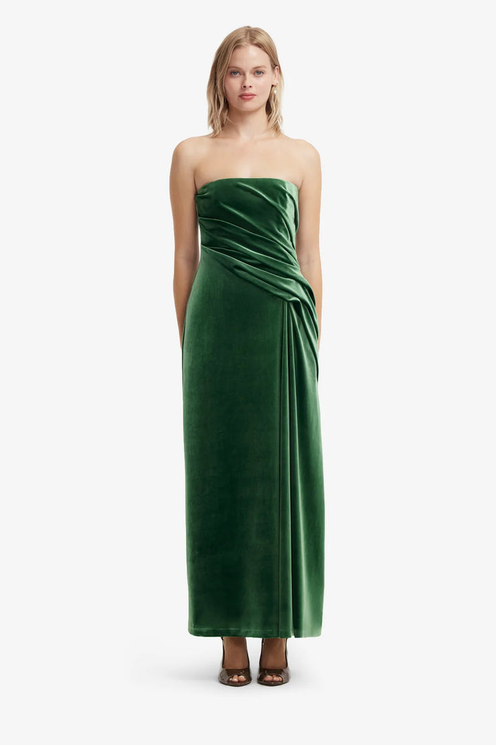 Florence Velvet Maxi Dress | Forest