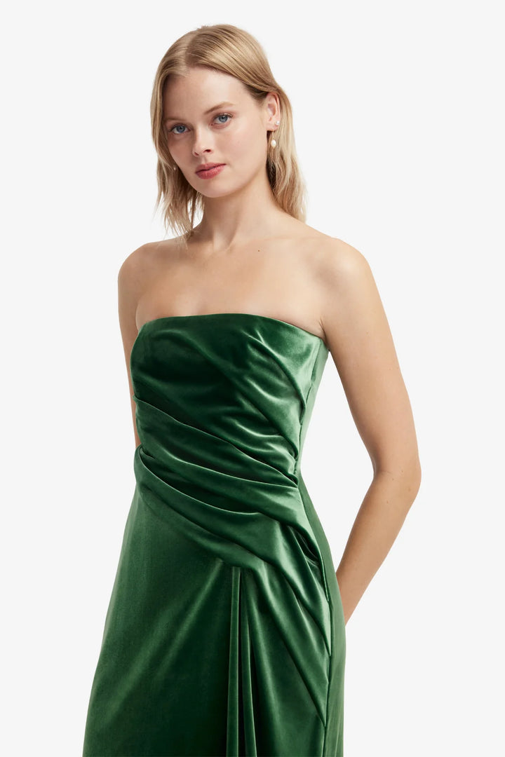 Florence Velvet Maxi Dress | Forest