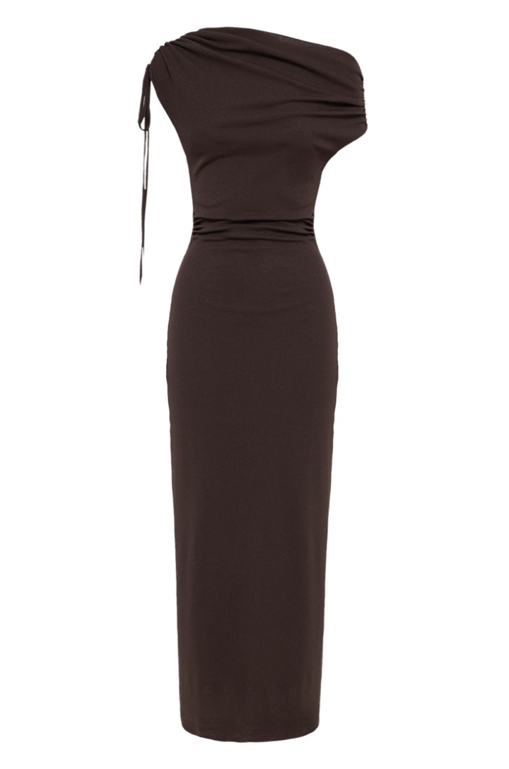Lani Mesh Maxi Dress | Chocolate