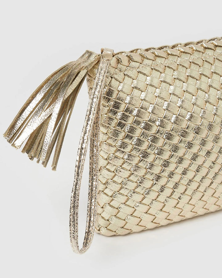 Lavina Clutch Bag | Gold