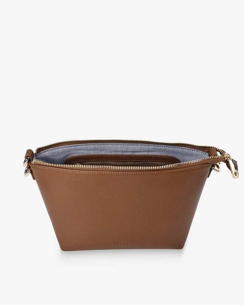 Leyton Crossbody Bag | Tan Saffiano