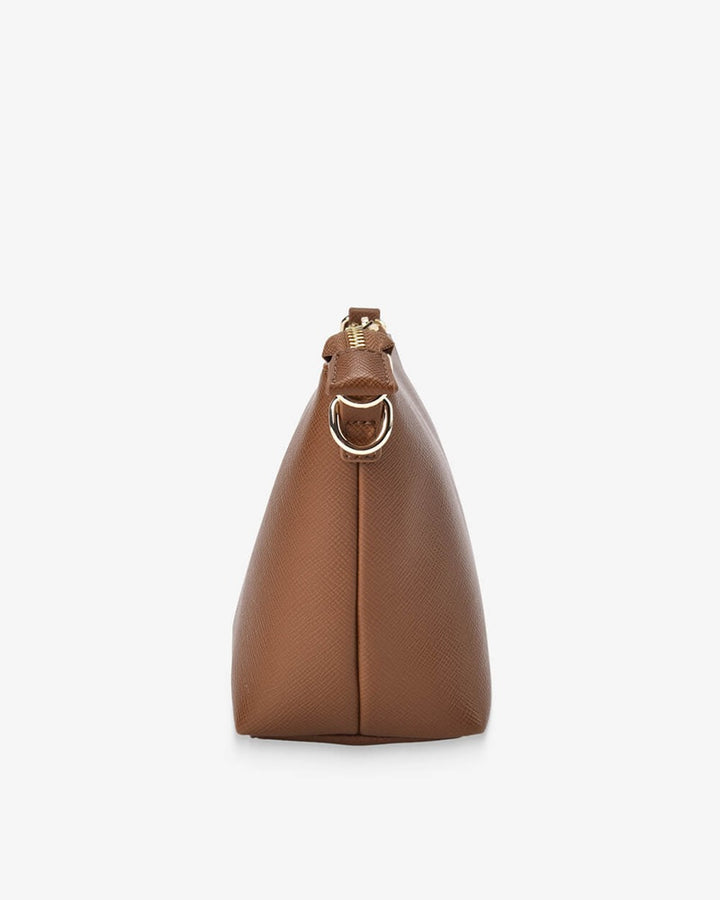Leyton Crossbody Bag | Tan Saffiano
