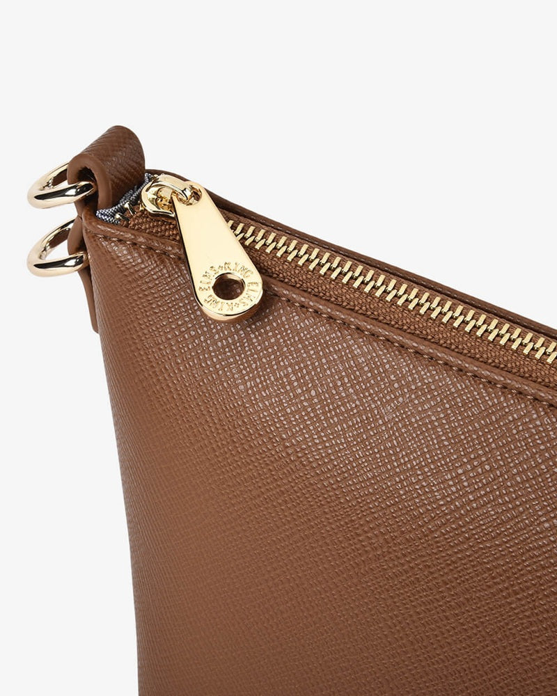 Leyton Crossbody Bag | Tan Saffiano