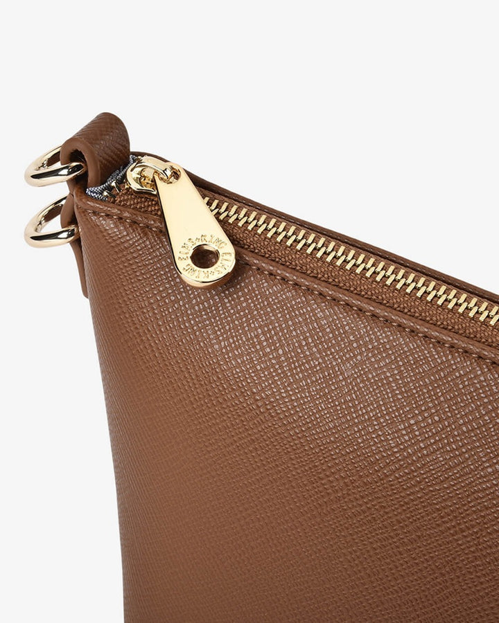 Leyton Crossbody Bag | Tan Saffiano