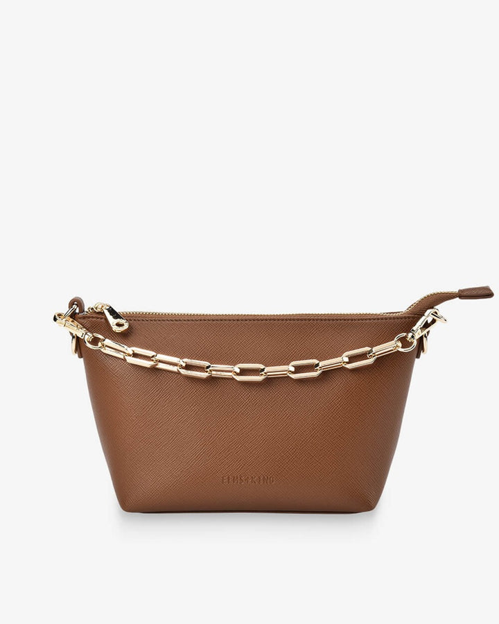 Leyton Crossbody Bag | Tan Saffiano