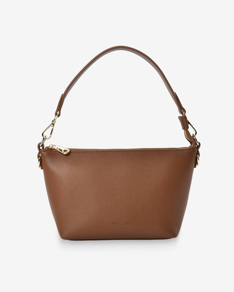 Leyton Crossbody Bag | Tan Saffiano