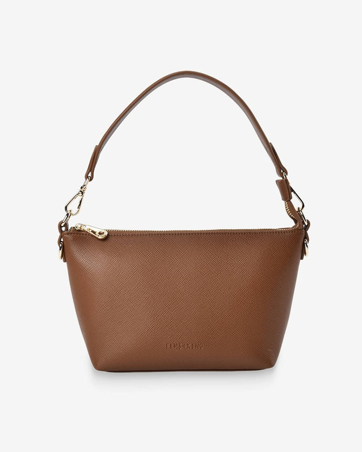 Leyton Crossbody Bag | Tan Saffiano