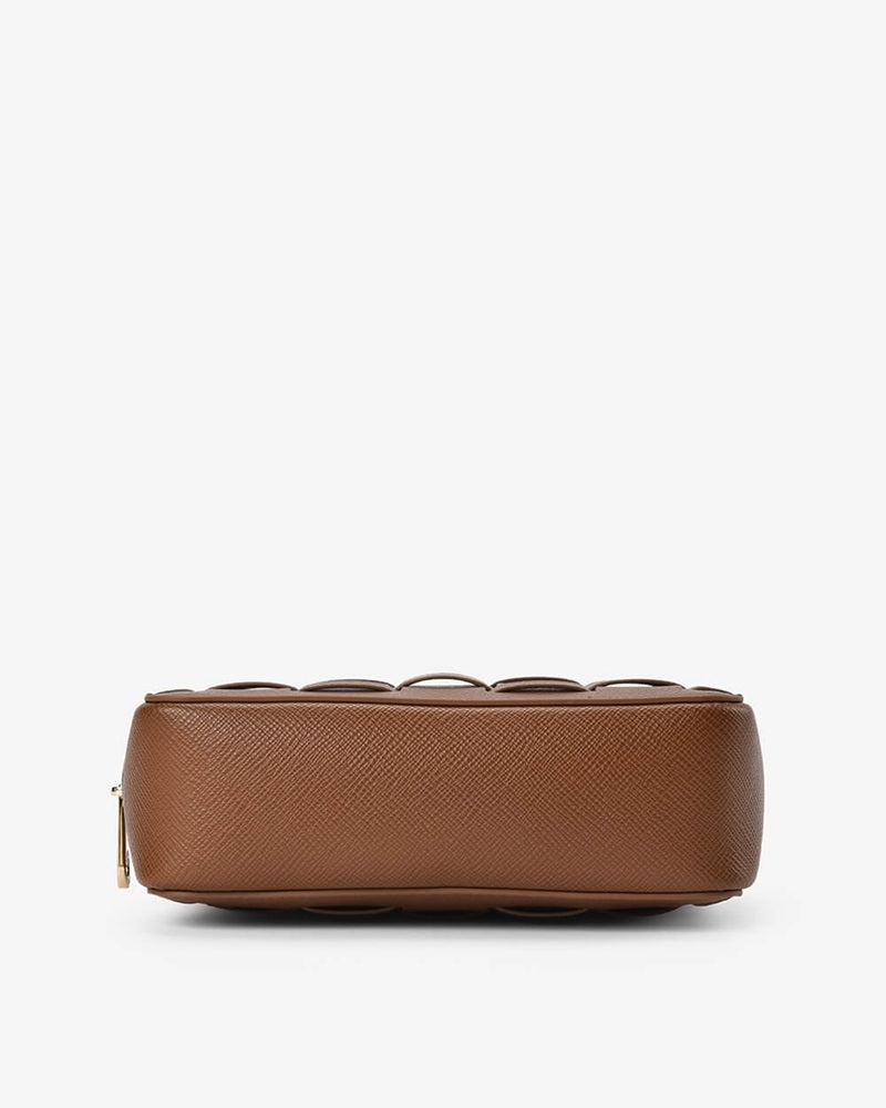 London Crossbody | Tan Saffiano
