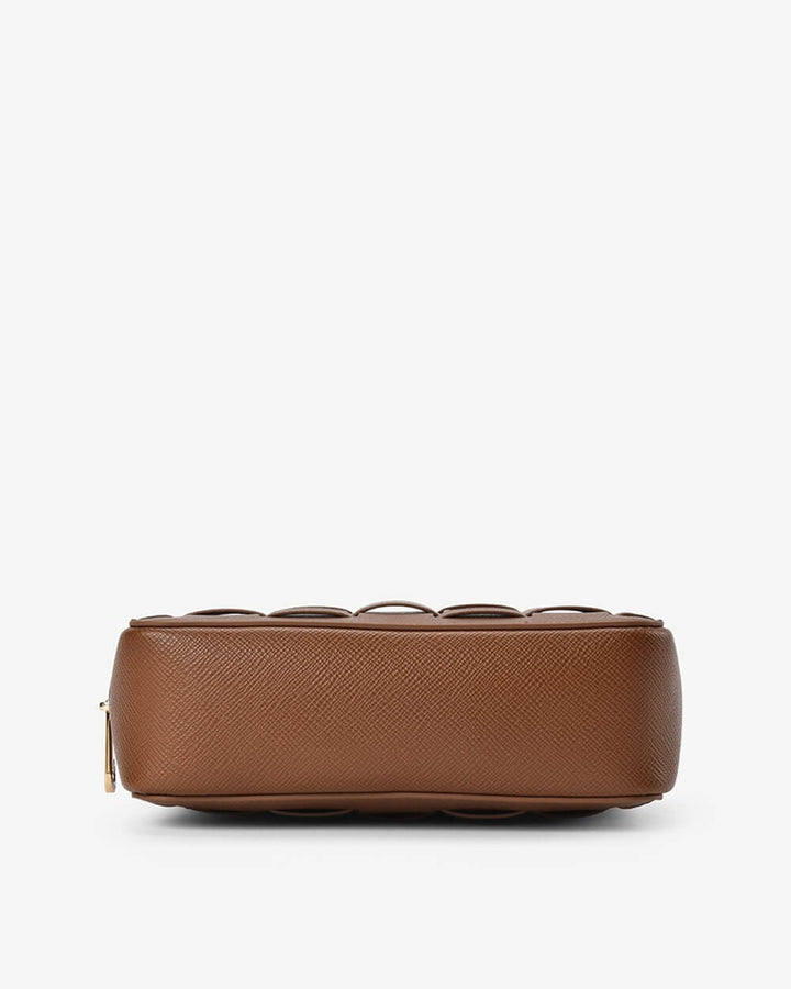 London Crossbody | Tan Saffiano