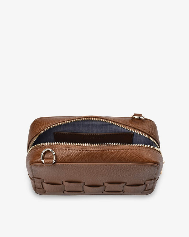 London Crossbody | Tan Saffiano