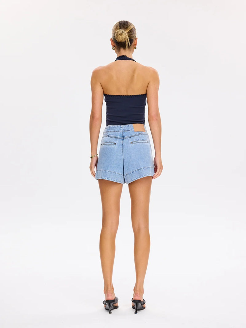 Laguna Denim Short | Pale Stone