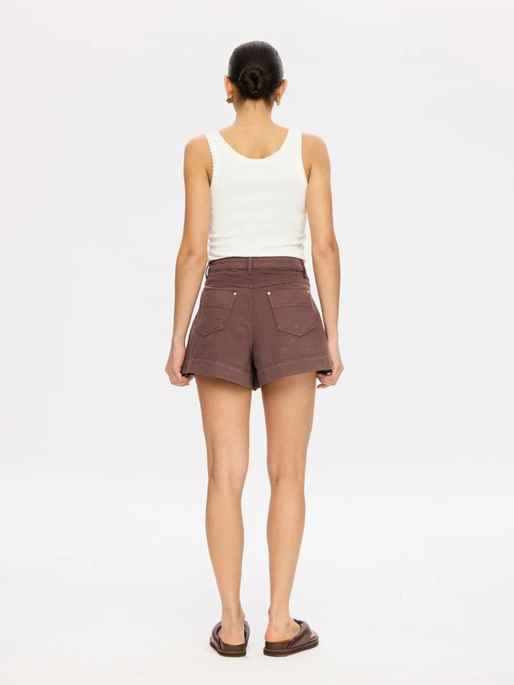 Celene Denim Short | Chocolate