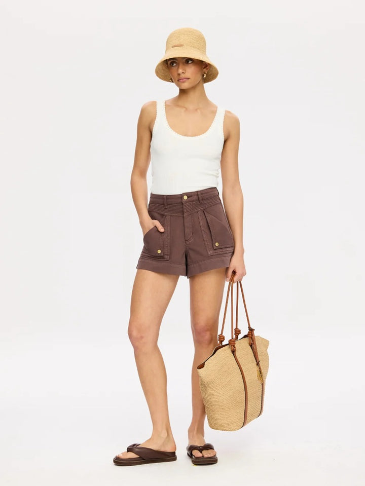 Celene Denim Short | Chocolate
