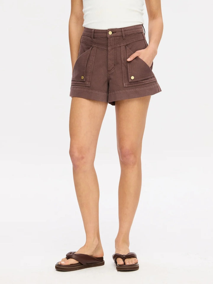 Celene Denim Short | Chocolate