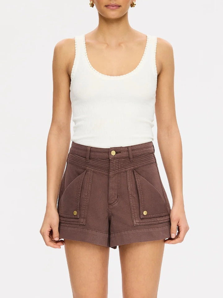 Celene Denim Short | Chocolate