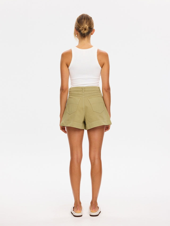 Celene Denim Shorts | Olive