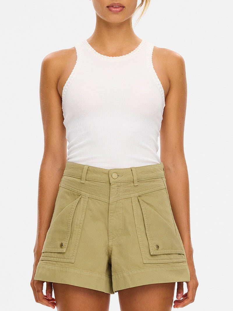 Celene Denim Shorts | Olive