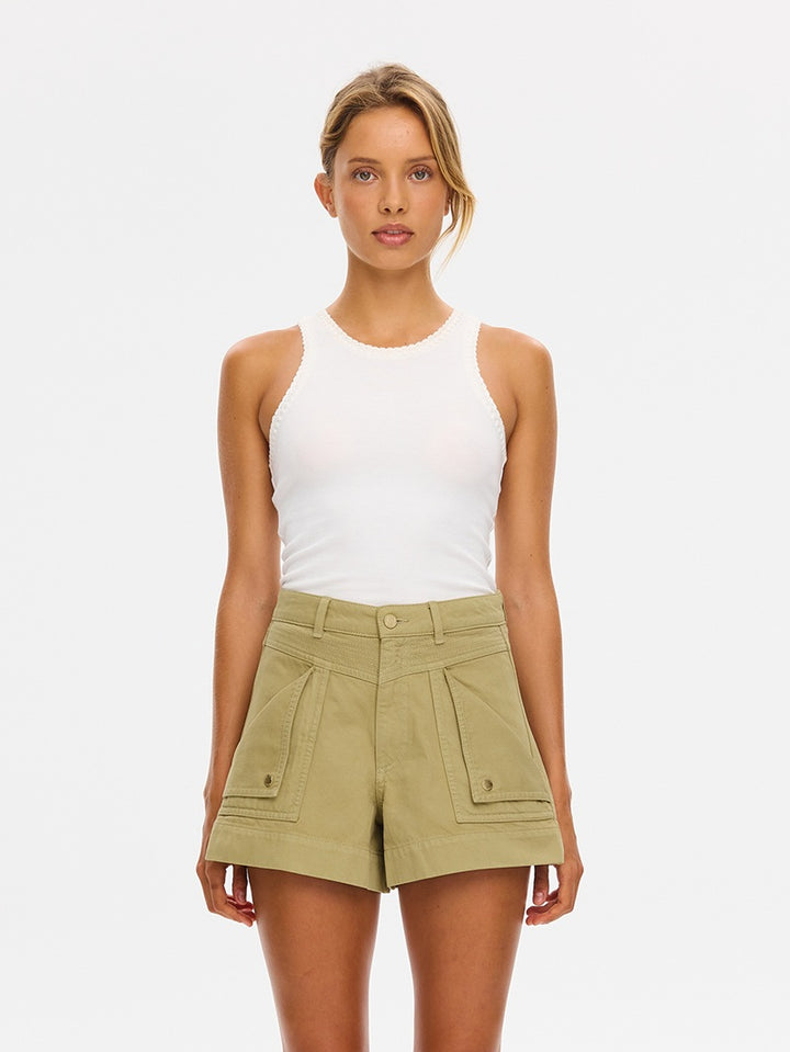 Celene Denim Shorts | Olive