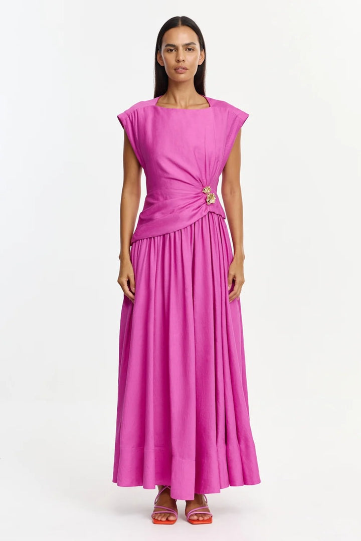 Mannersly Maxi Dress | Pink Topaz