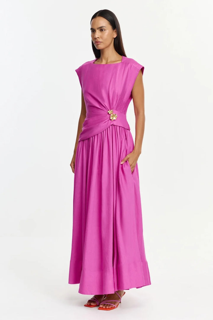 Mannersly Maxi Dress | Pink Topaz