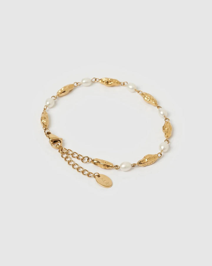 Mimi Pearl & Gold Necklace