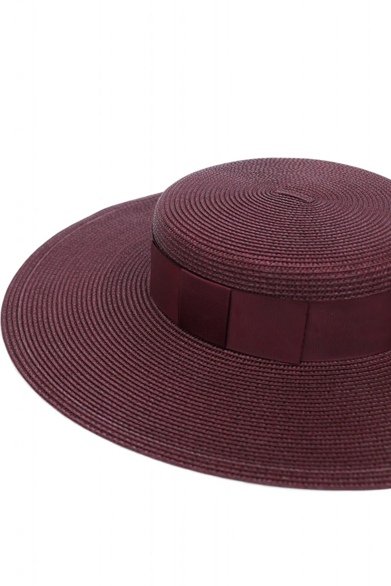 Macy Racewear Boater | Dark Cherry