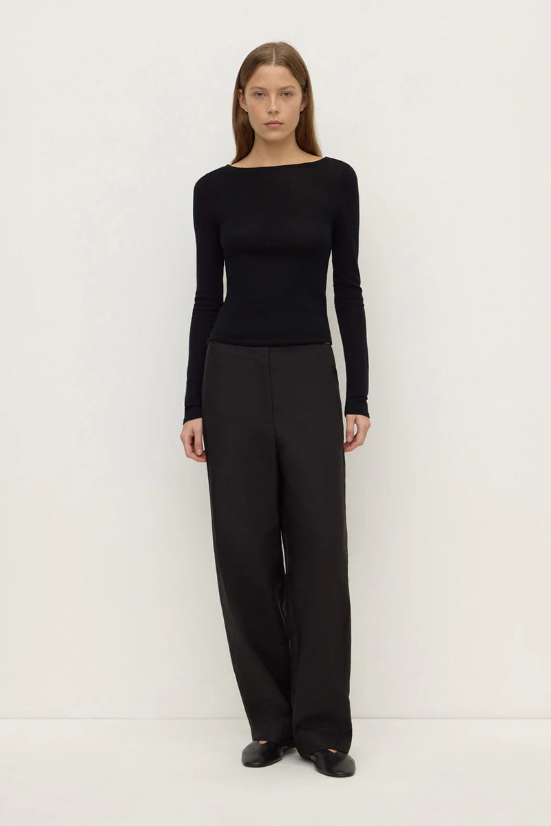 Mia Cotton Pant | Black