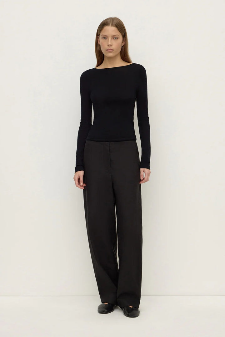 Mia Cotton Pant | Black
