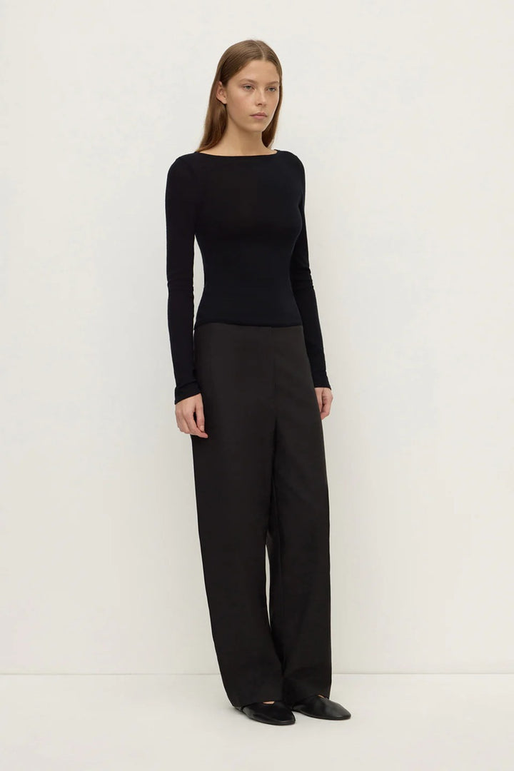 Mia Cotton Pant | Black