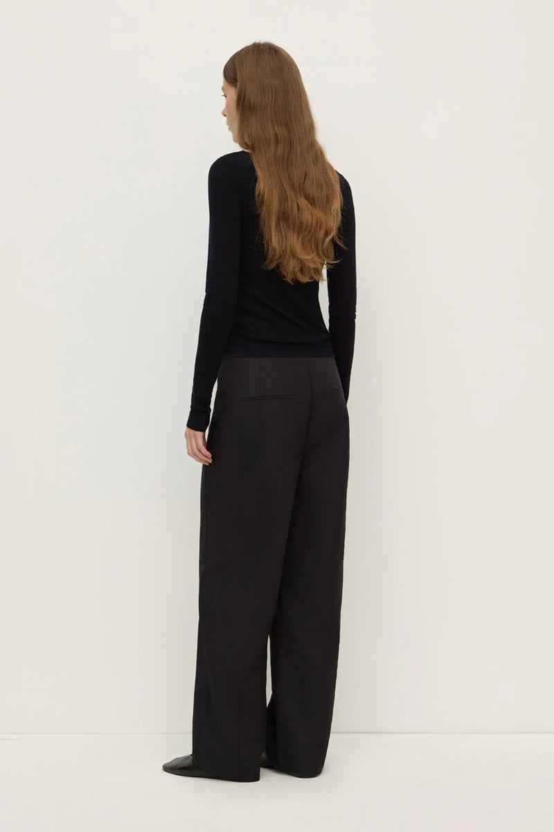 Mia Cotton Pant | Black