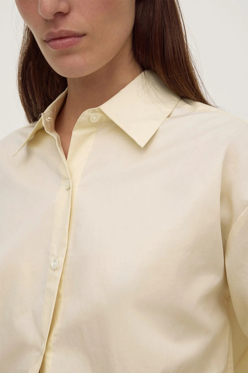 Micha Poplin Long Sleeve Shirt | Vanilla