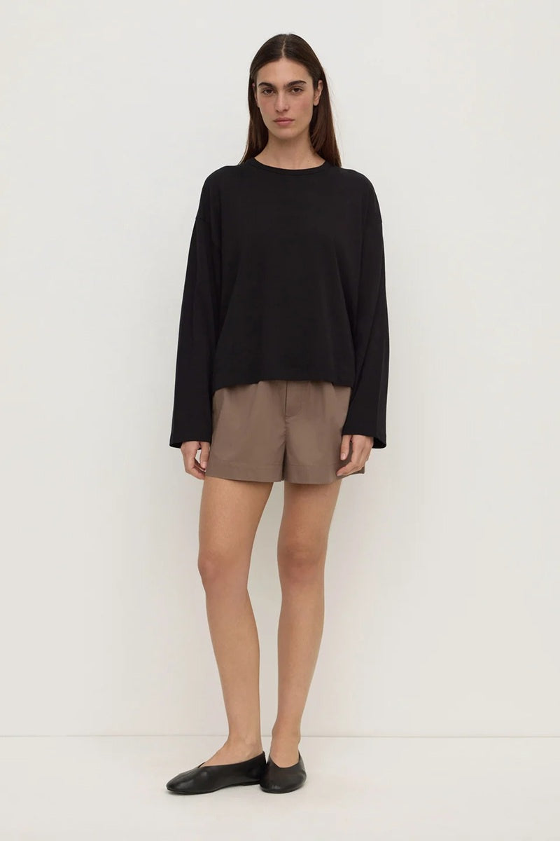 Micha Poplin Short | Dark Sand