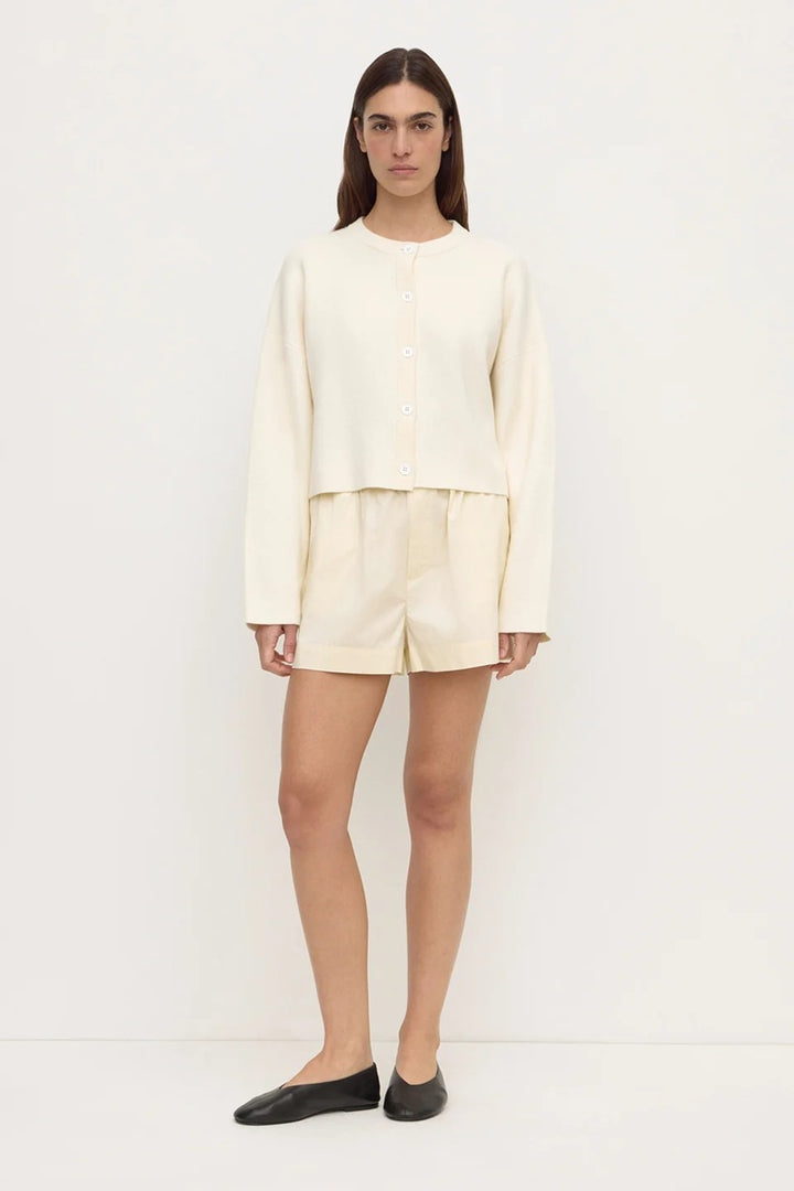 Micha Poplin Short | Vanilla