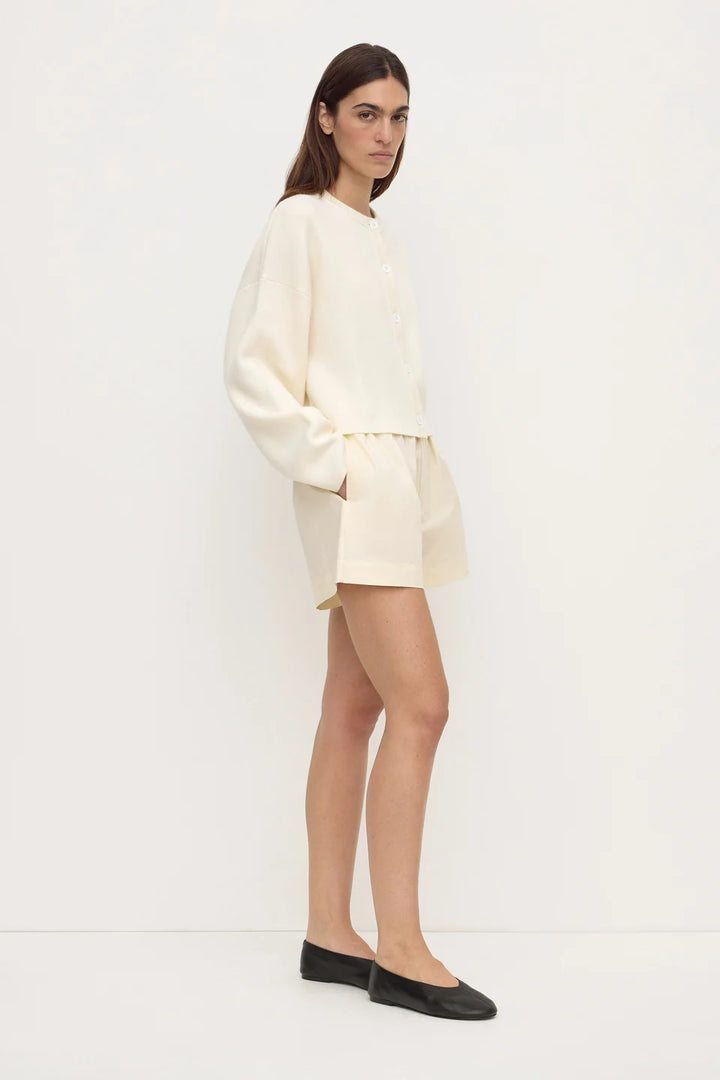 Micha Poplin Short | Vanilla