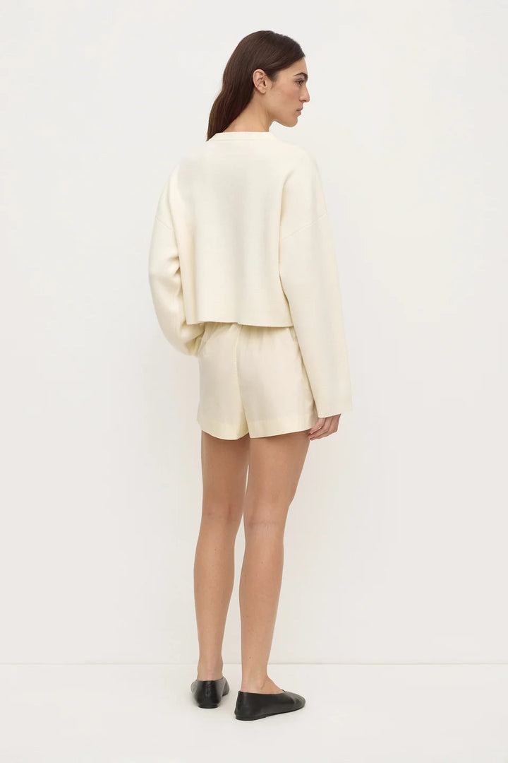 Micha Poplin Short | Vanilla