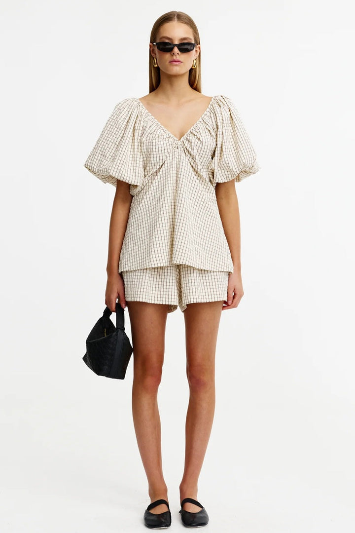 Mimi Top | Rhinestone Gingham