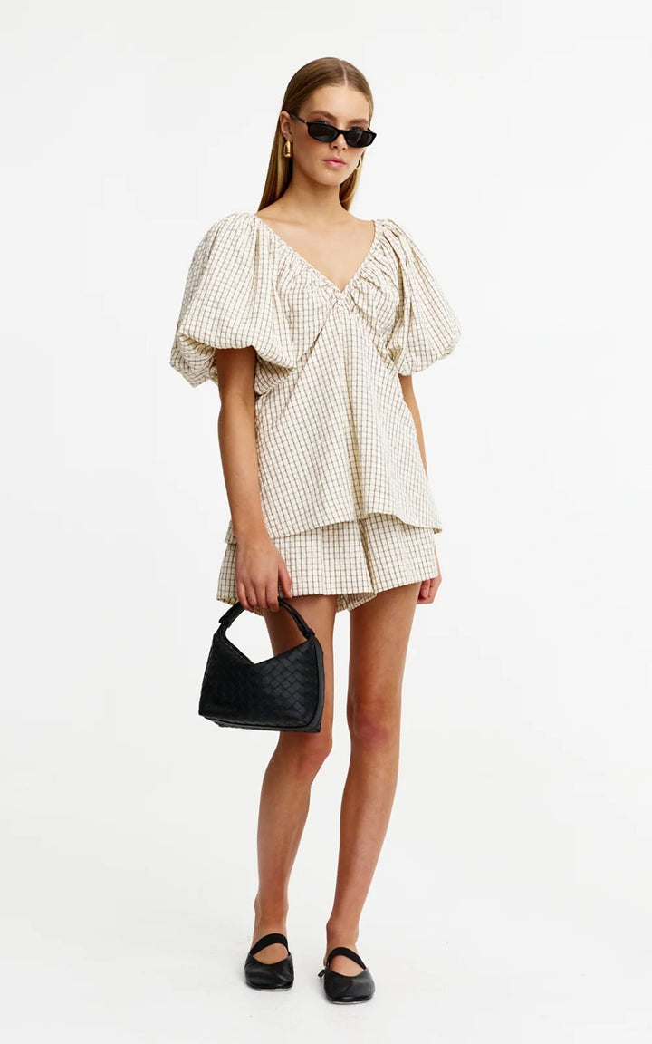 Mimi Top | Rhinestone Gingham