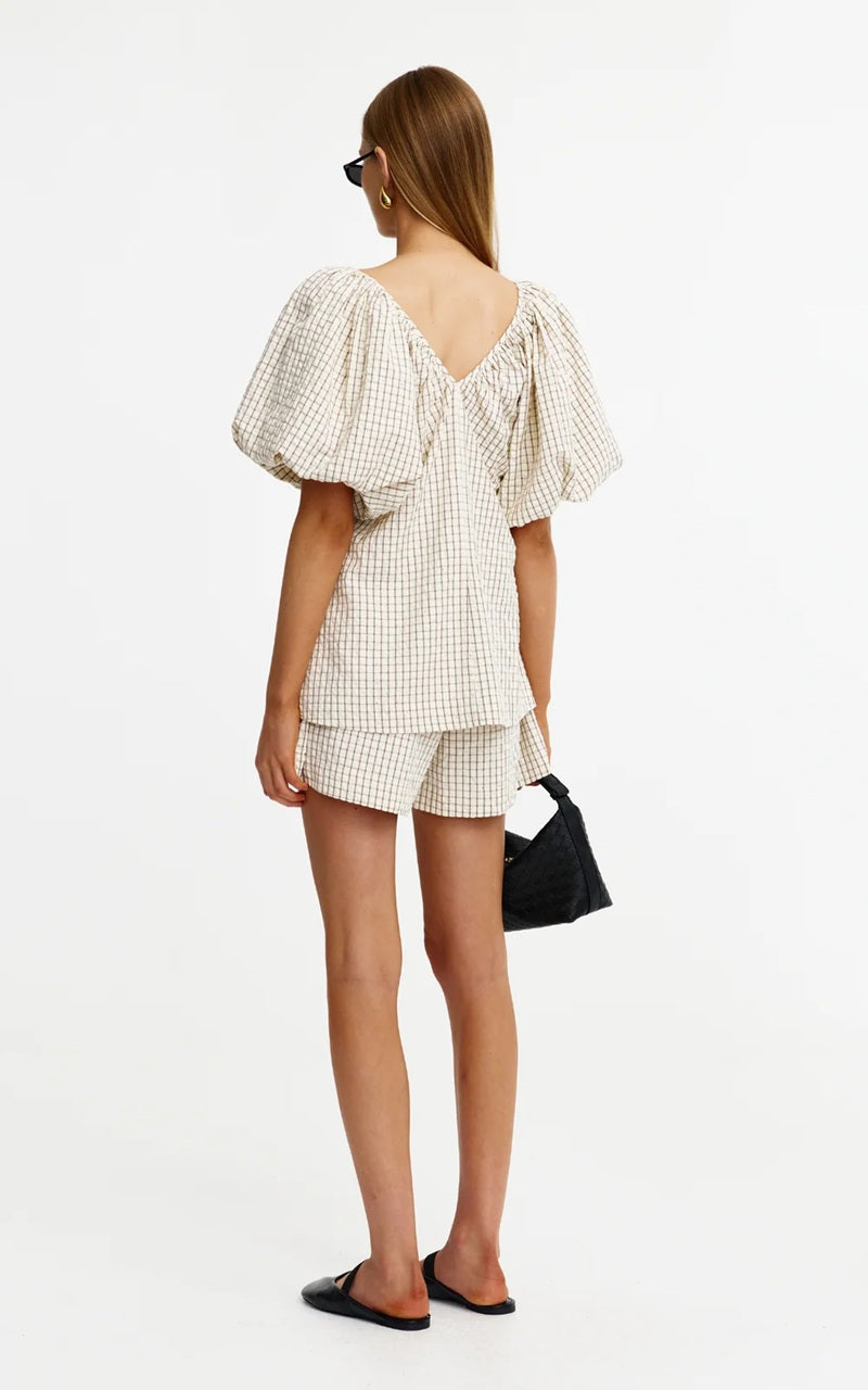 Mimi Top | Rhinestone Gingham