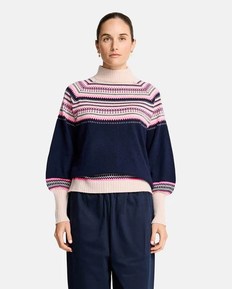 Miriam Knit | Navy Snowflake