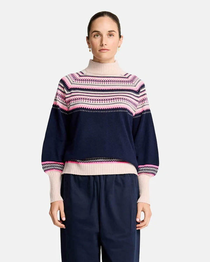 Miriam Knit | Navy Snowflake