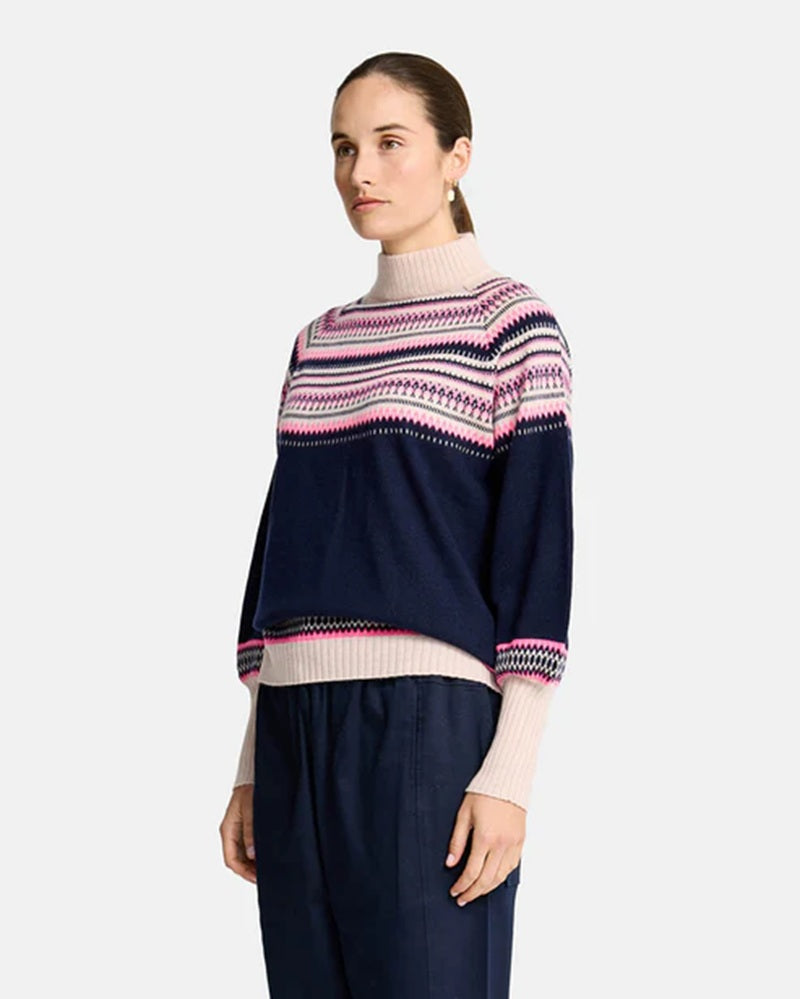 Miriam Knit | Navy Snowflake