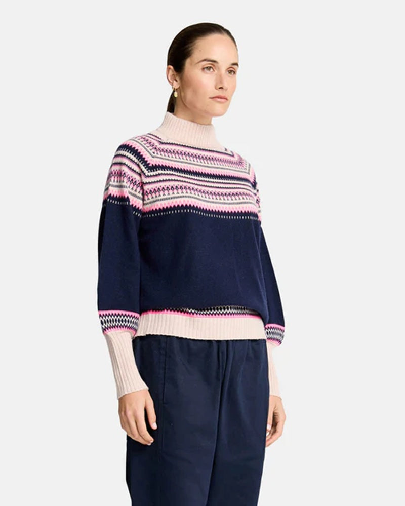 Miriam Knit | Navy Snowflake