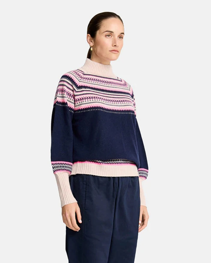 Miriam Knit | Navy Snowflake
