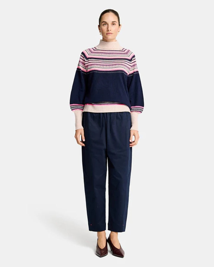 Miriam Knit | Navy Snowflake