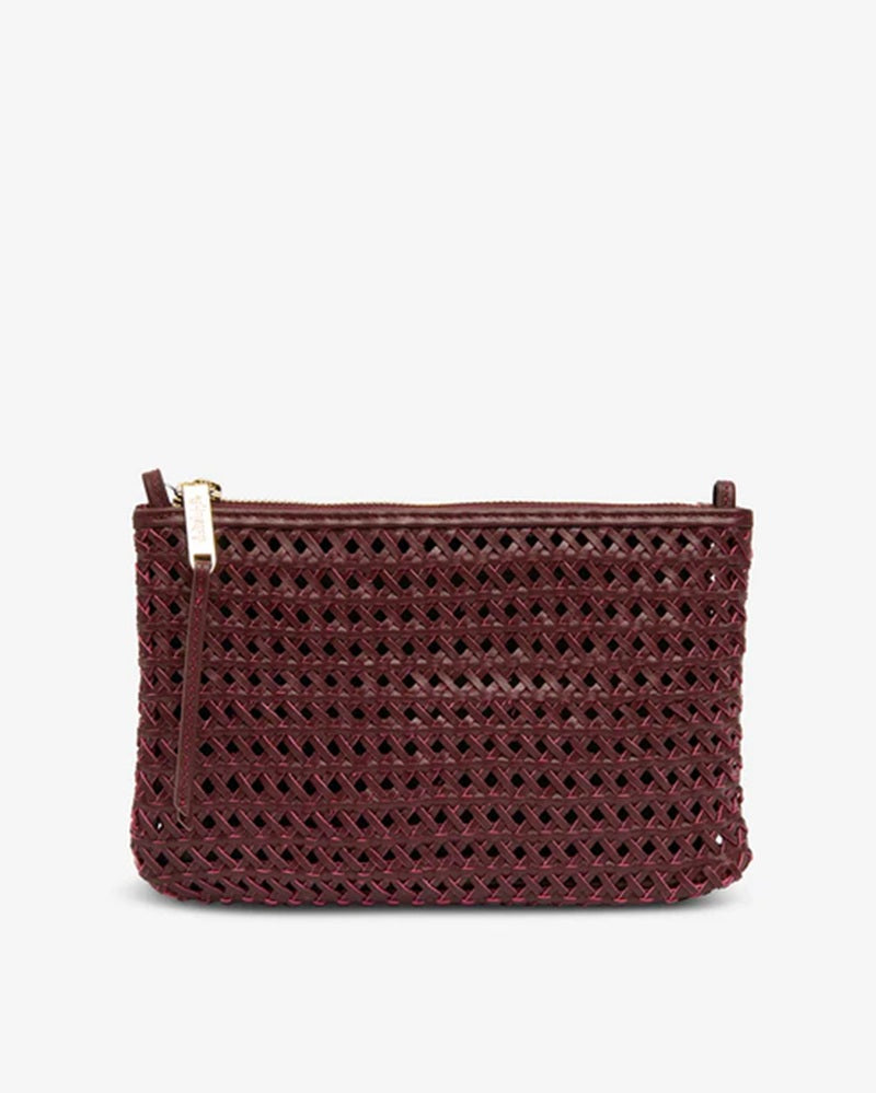 Molly Weave Crossbody | Burgundy Weave
